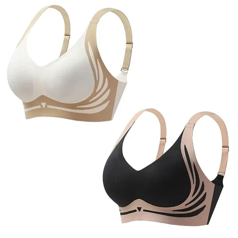 🎁Viimeinen päivä 49% Off - Super gather bra | Langattomat push-up rintaliivit👍Ei enää roikkuvia rintoja