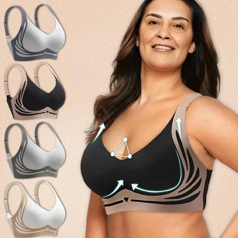 🎁Viimeinen päivä 49% Off - Super gather bra | Langattomat push-up rintaliivit👍Ei enää roikkuvia rintoja